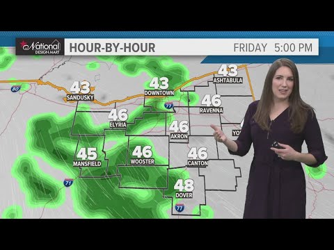Cleveland area weather forecast: Mild start with rain moving through