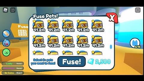What happens when you fuse 12 golden robots | Pet Simulator X