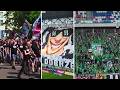 Przemarsz Torcidy na mecz. "BOSS BĘDZIE DOBRZE" - oprawa Górnika. Kibice Radomiaka w Zabrzu. Doping