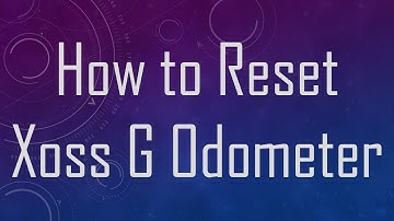 How to Reset Xoss G Odometer
