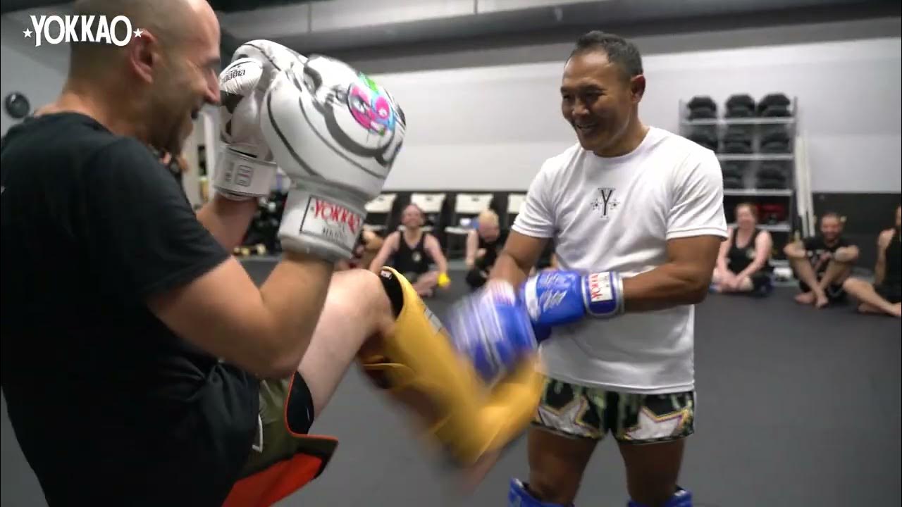 Sparring time for Saenchai & Superlek in Boulder YOKKAO Muay Thai