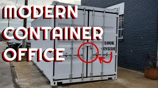 Modern Shipping Container Office - You Won't Believe This Transformation - Part 2 of 2