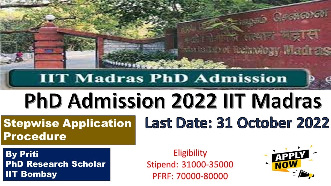 iit madras phd admission 2022 brochure