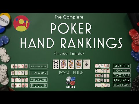Poker Hand Rankings In Under 1 Minute (with tie breakers)