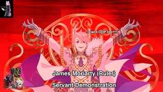 [Servant Demonstration] James Moriarty (Ruler) - 4 Turns Clear Bones Smashing Advance Quest