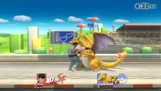 Ryu Focus Attack Infinite Combo (SSB4 Wii U)