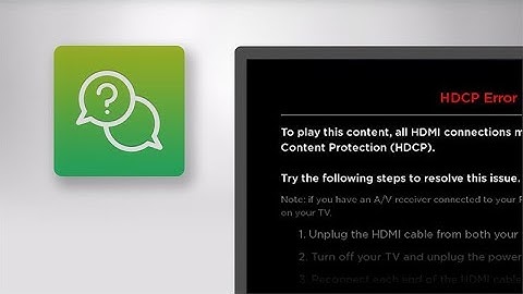 What to do if you see an HDCP error screen on your Roku device