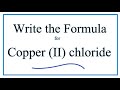 Copper II Chloride Charge Concepts