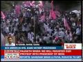 Chandrasekhar arrives rousing welcome Hyderabad