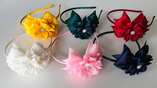 МК Бантики из ленты 4 см 🎀🎀. DIY Bows 🎀🎀