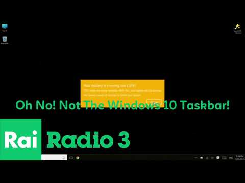 Windows Low Battery KillScreen But Rai Radio 3
