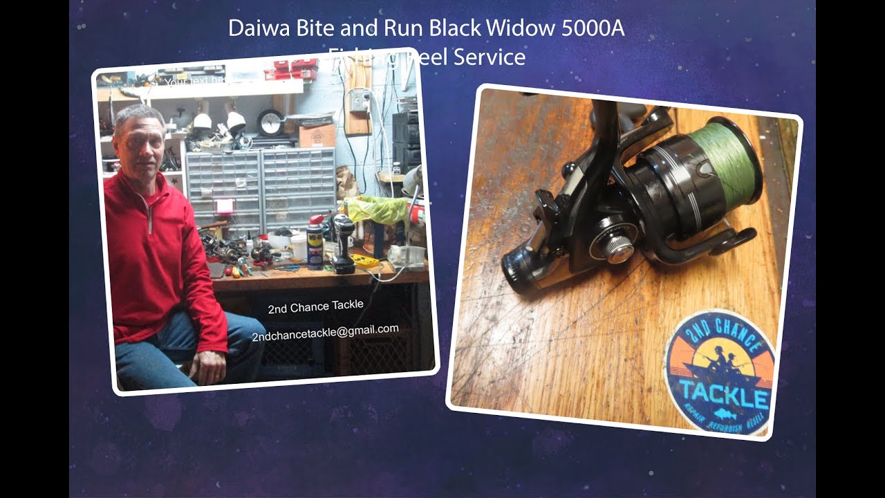 Daiwa Bite and Run Black Widow 5000A fishing Reel How to Daiwa Bite and Run Black Widow 5000A fishing Reel How to