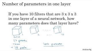 C4W1L07 One Layer of a Convolutional Net