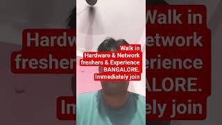 Walk-in Interview 🔥 Jr System Engineer Job | Bangalore | 0–4 Years Exp