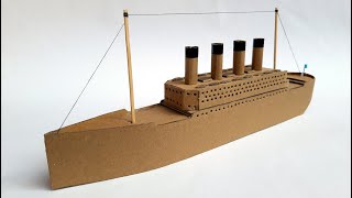 How to make cardboard TITANIC. Very Easy