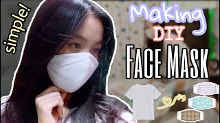 DIY FACE MASK from Old T-Shirt without Sewing Machine - TLE PETA 2 | Leujean Malabana