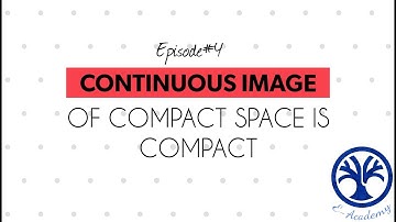 continuous image of a compact set is compact