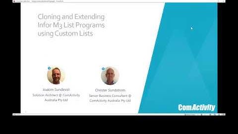 Cloning and Extending Infor M3 List Programs using List View