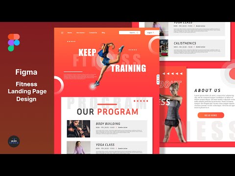 Figma UI Design Tutorial: Make a Fitness Landing page