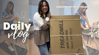 Lets Unbox A New Toy For My Sewing Room The Wellfit TM020 Treadmill