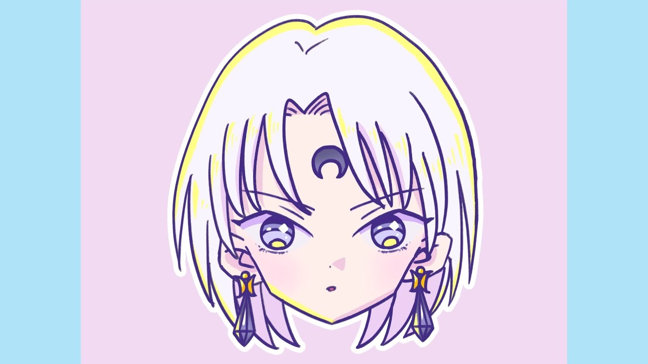 ワンドロ】セーラームーンのプリンスデマンド🌑イラストメイキング