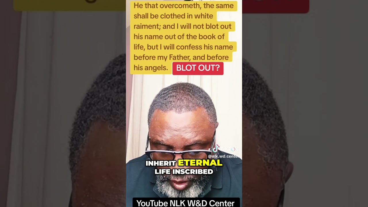 Book of Life: Will Your Name Be Blotted Out? 