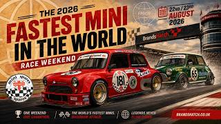 The Fastest Mini in the World Race 2026! 🏁 PLUS a Brands Hatch Track Walk. Faster Minis Discount Code