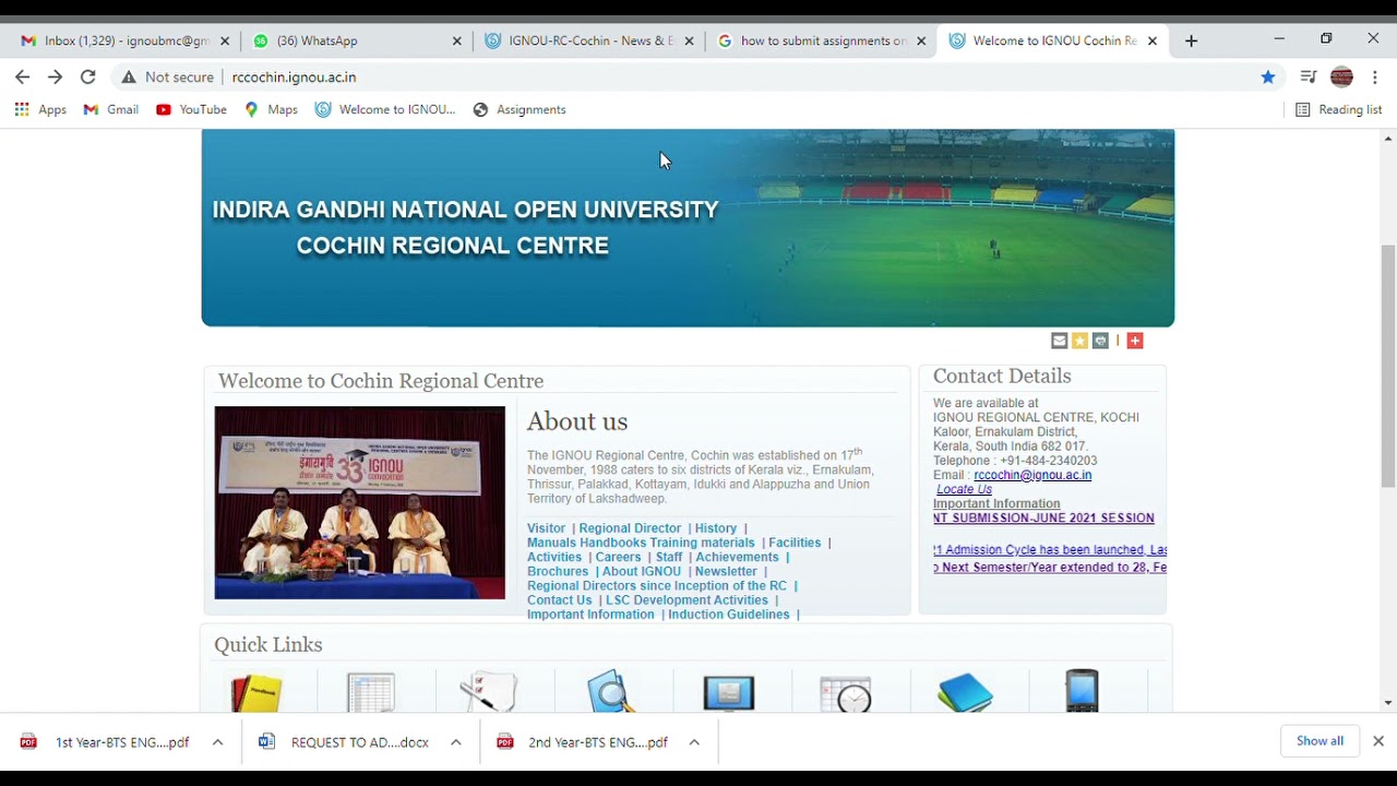 How To Sent Assignments online | IGNOU | RC Kochi