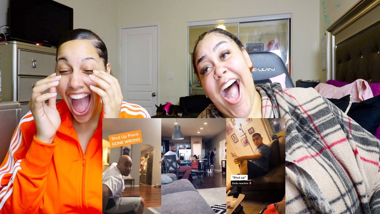 SHUT UP CHALLENGE ON DAD REACTION
