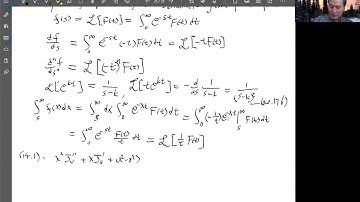 Arfken 7th Ed Section 20.8 Properties of Laplace Transforms - Derivative, Integration of a Transform
