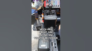 moza ab9 flight/racing sim base force feedback 12nm peak torque. game changer 🙌