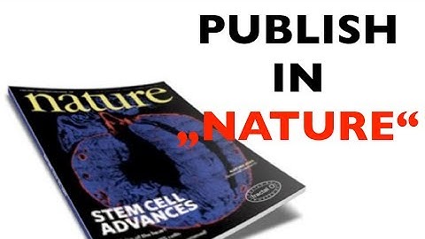 How to publish in NATURE without a high school degree
