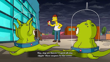 The Simpsons Game Xbox 360 Playthrough #7 - Invasion Of The Yokel-Snatchers