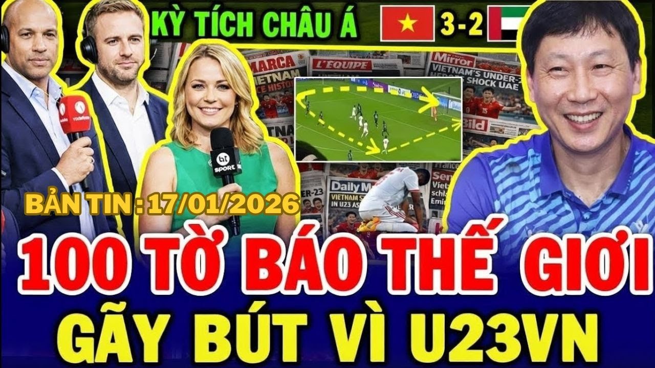 BÁO MỸ, ANH, PHÁP, HÀN, NHẬT,… TRẮNG ĐÊM GÃY BÚT VÌ TRẬN THẮNG U23 VIỆT NAM, KHẮP THẾ GIỚI CHAO ĐẢO