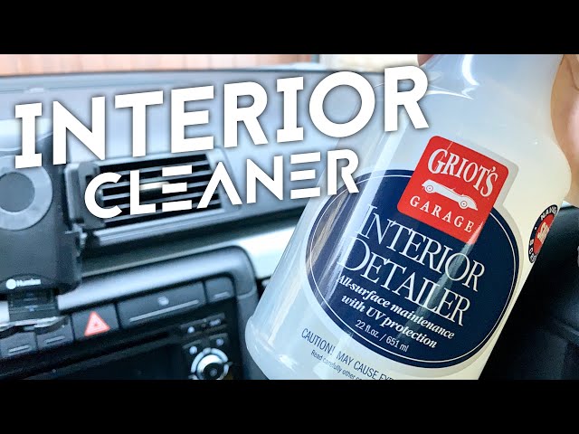 Griot's Garage Interior Detailer Spray Review 