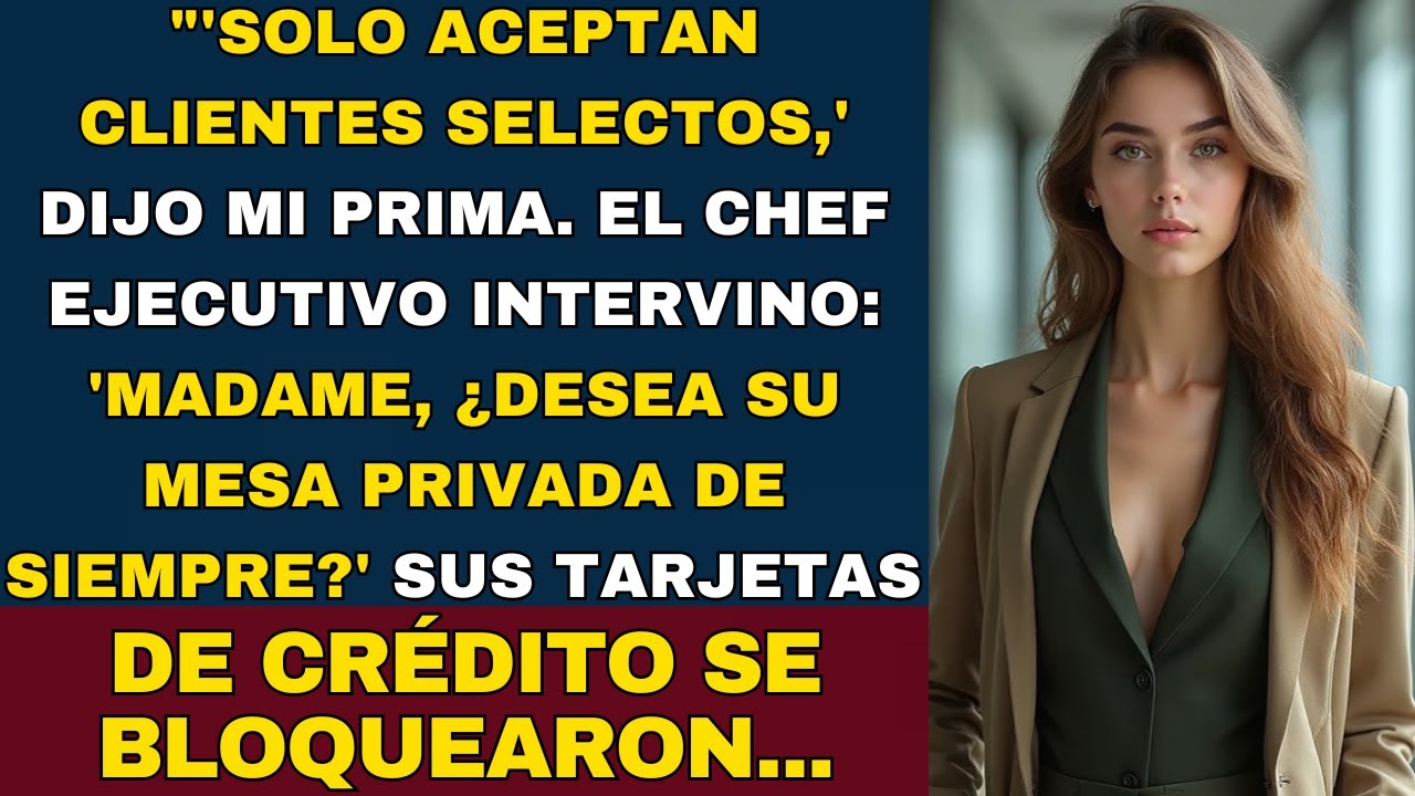 La Cena En El Restaurante Se Transformó Cuando El Chef Me Reconoció...