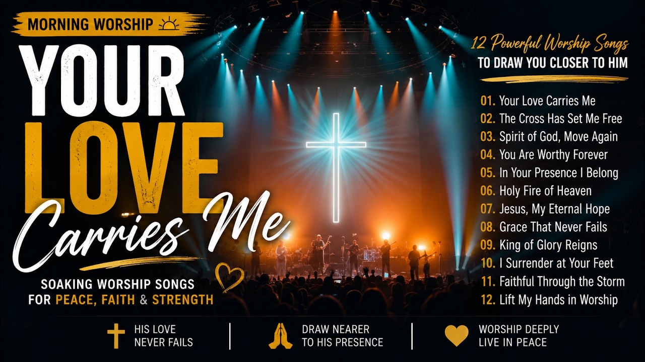 Your Love Carries Me | Morning Worship | Soaking Worship Songs for Peace, Faith & Strength
