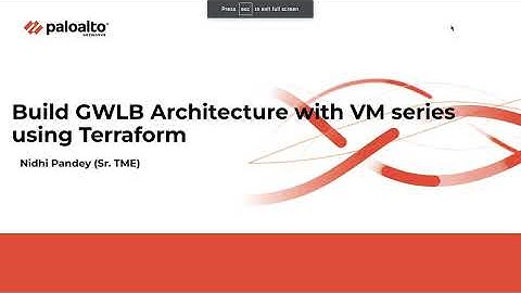 Deploy VM Series With AWS GWLB Using Terraform