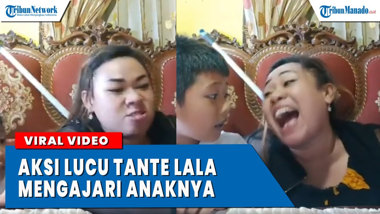 Viral Aksi Lucu Tante Lala Yang Ajari Anaknya Menghafal Pancasila