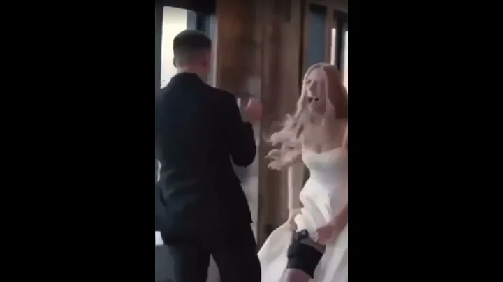 "Locked and Loaded Love Story: Groomsmen Armed & Bride's Garter Gun Reveal #watch #funnymoments