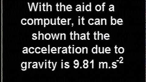 Computer-aided calculation of gravitational acceleration.