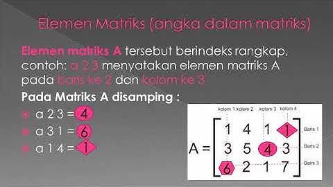 BAB 1 MATRIKS (Matematika Kelas XI Semester 1)