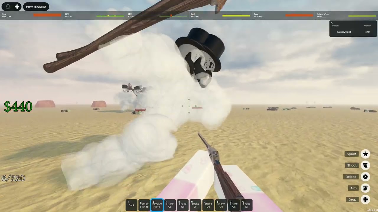 Roblox Dead Rails 1/10/2026 Lincoln Ghost vs No tesla