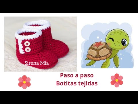 zapatos tejidos a crochet para bebe varon - YouTube