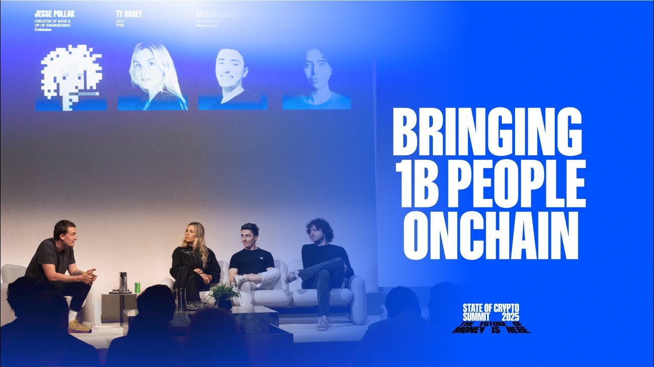 Bringing 1B People Onchain: Hype or Reality? | Merlin Egalite, Shayne  Coplan, Ty Haney, Jesse Pollak
