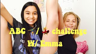 ABC gymnastics/dance challenge collab w/Emma Dejulis|| My life As Kaylee