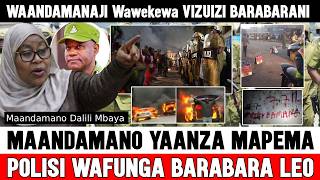 🔴Maandamano Yaanza Mapema Polisi Wafunga Barabara, Wazunguka Eneo la Bunge Waandamanaji Wajipanga