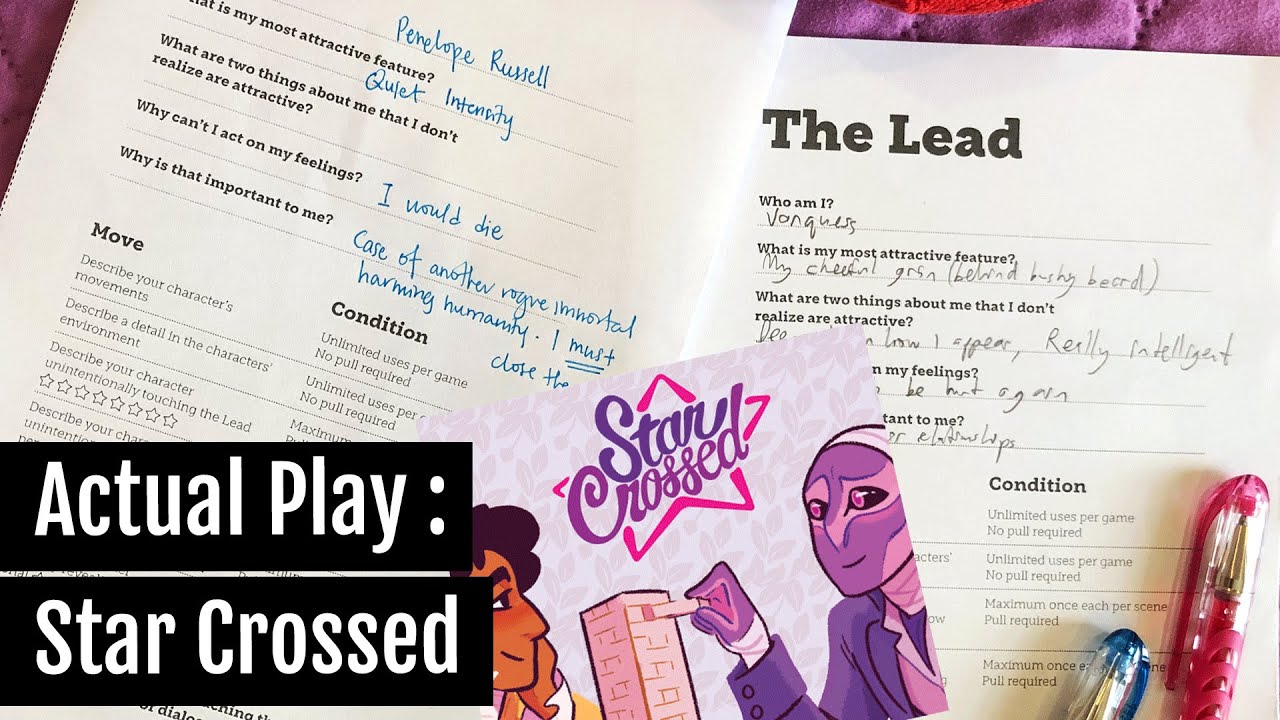 Star Crossed RPG - Actual Play - *CW:Cheeky* | Role Over Play Dead