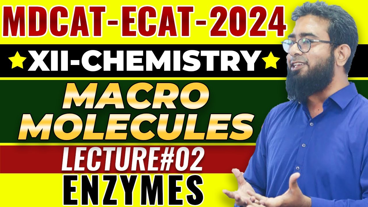 MDCAT-2024 | CHEMISTRY | CH#19 | MACROMOLECULES | LEC#2 | ENZYMES