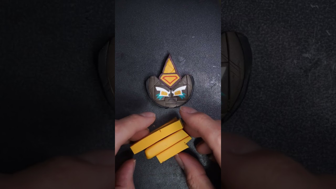 쿠키런 골드치즈 쿠키 만들기! 멘붕의 연속.. 실수를 극복하는 과정 (폴리머 클레이 케인 풀버전)